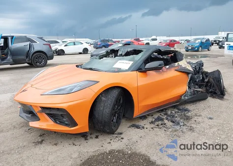 2022 Chevrolet Corvette Stingray Rwd 3Lt z USA, uszkodzony, nr VIN 1G1YC3D40N5105925